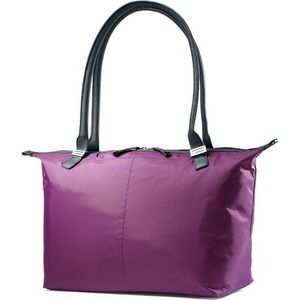 Samsonite Jordyn‎ Purple Nylon Tote Bag Lightweight Travel Carry On Laptop Bag